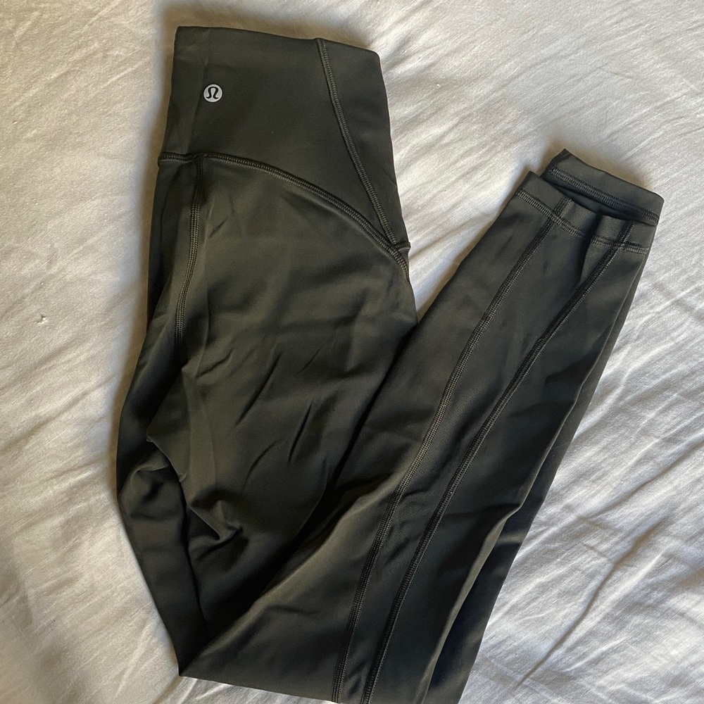Lululemon Dark Green Train Times Leggings
